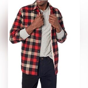 EUC J Crew Sherpa Lined Flannel Jacket